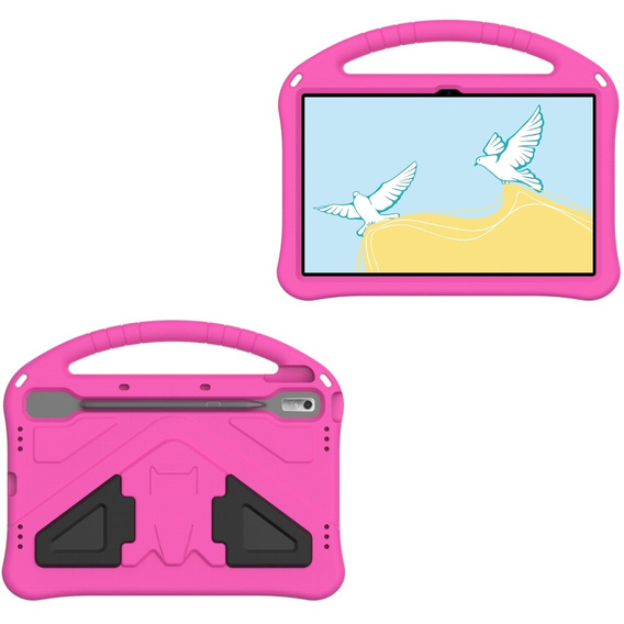 Children's Case for Lenovo Tab P11 Pro Gen 2, Children's Case with Handle, pink