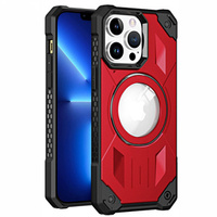 Case for iPhone 14 Pro, Heavy Duty, for MagSafe, red