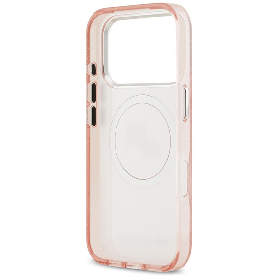 Karl Lagerfeld IML Glitter Karl & Choupette Heads Logo MagSafe Case for iPhone 17 Pro