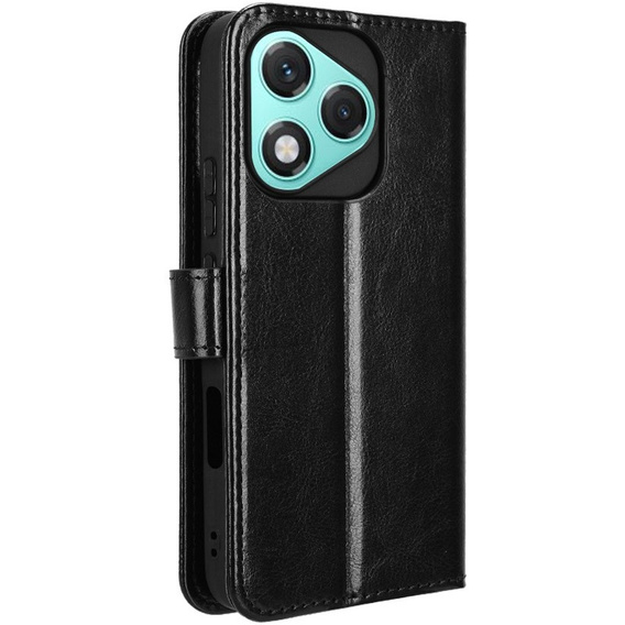 Flip case for Honor 400 Lite, Crazy Horse Wallet, black