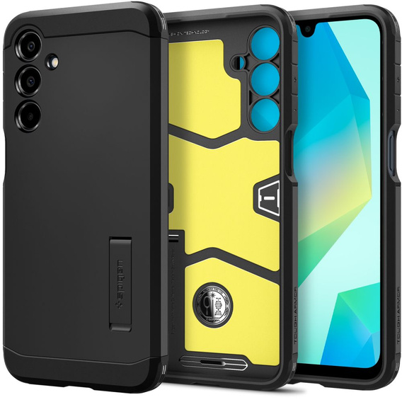 Spigen case for Samsung Galaxy A56 5G, Tough Armor Mag MagSafe, black + 9H Tempered Glass