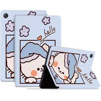 Flap case for Lenovo Tab M10 Plus 10.6 Gen 3 TB-125F TB-128F, blue cat