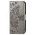 Flip case for Samsung Galaxy A05s, Butterfly, grey