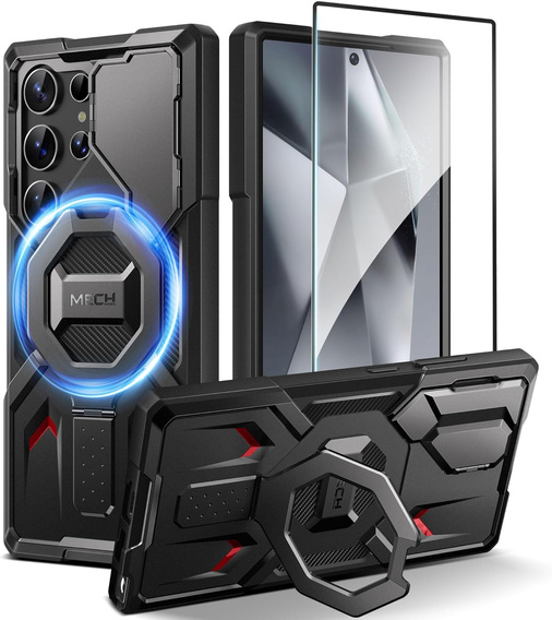 Tongate MECH MagSafe Series Case, Black for Samsung Galaxy S24 Ultra