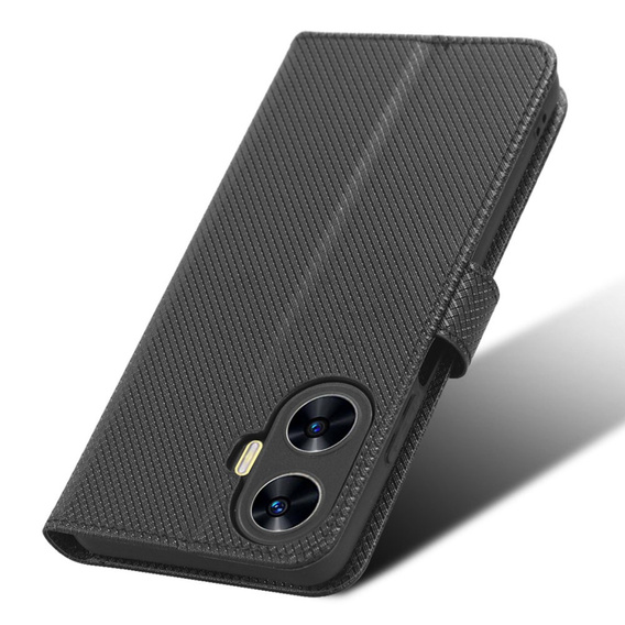 Flip case for Realme C55, Wallet, Smart Magnet, black