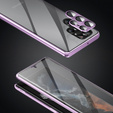 Case for Samsung Galaxy S24 Ultra, Magnetic Dual Glass, purple
