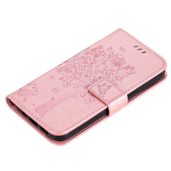 Flip case for Xiaomi 13T / 13T Pro, tree, pink rose gold