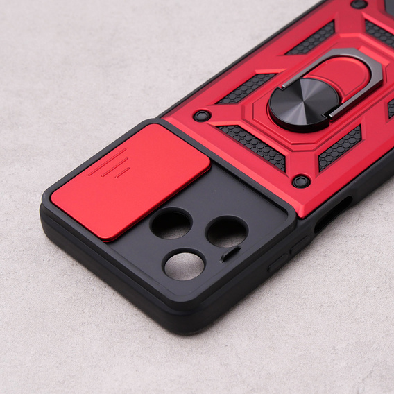 Case for Oppo A98 5G, CamShield Slide, red