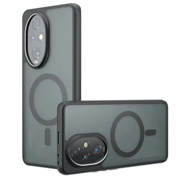 Case for Honor 200 Pro, for MagSafe, ERBORD Matt Case, black