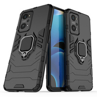 Case for Realme 8i, Kickstand Ring, black