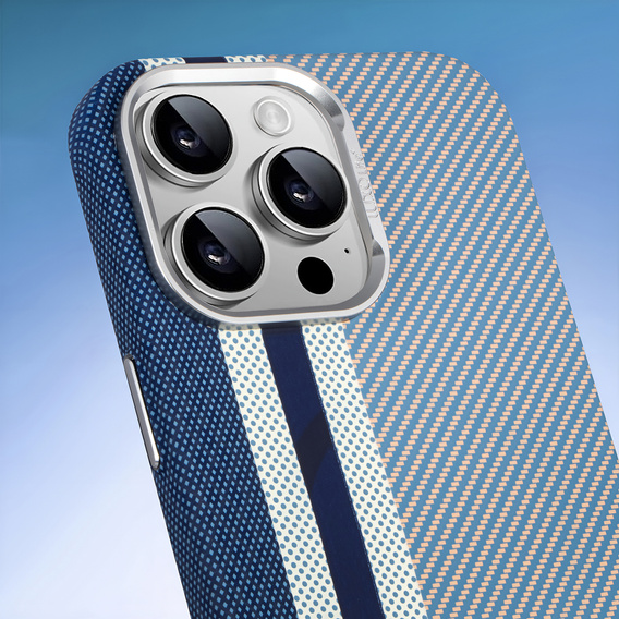 MagSafe's iPhone 16 Pro Max Case, Carbon Fiber, blue