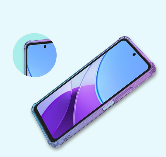 Case for Vivo Y19s, Gradient Dropproof, Purple / blue