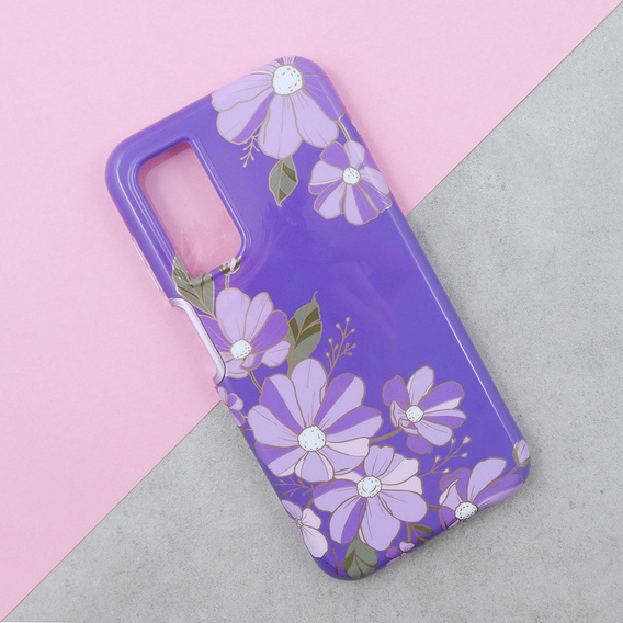 Case for Samsung Galaxy A14 4G/5G, Suritch Full Body Flowers, purple