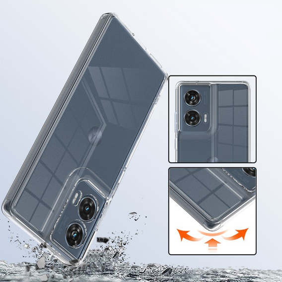 Case for Motorola Edge 50 Fusion, Fusion Hybrid, transparent
