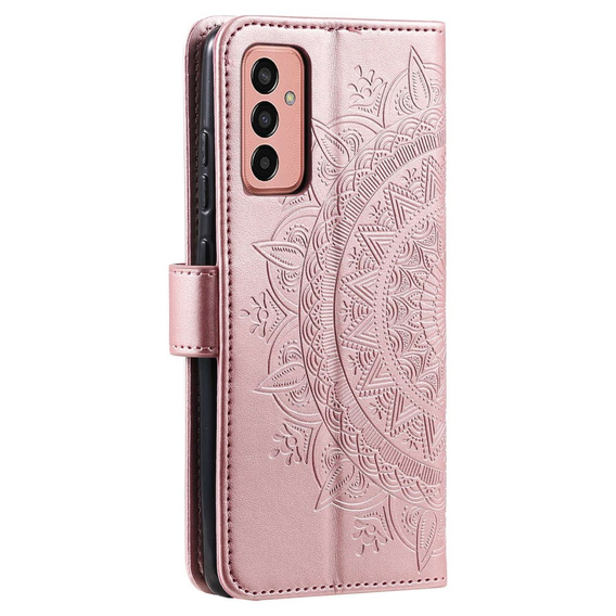 Flip case for Samsung Galaxy A14 4G/5G, Mandala, pink rose gold