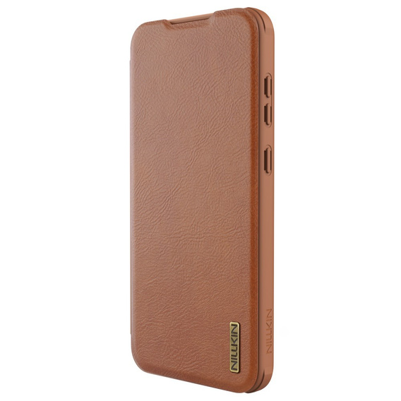 NILLKIN flip case for Samsung Galaxy A56, CamShield Qin Pro, leather, brown