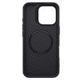 Nillkin Armored Case for iPhone 16 Pro, Carbon Fiber, for Magsafe, black