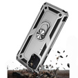 Armor Case for Samsung Galaxy Note 10 Lite, Nox Case Ring, silver