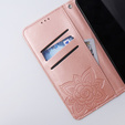 Flip case for Xiaomi 13T / 13T Pro, Butterfly, pink rose gold