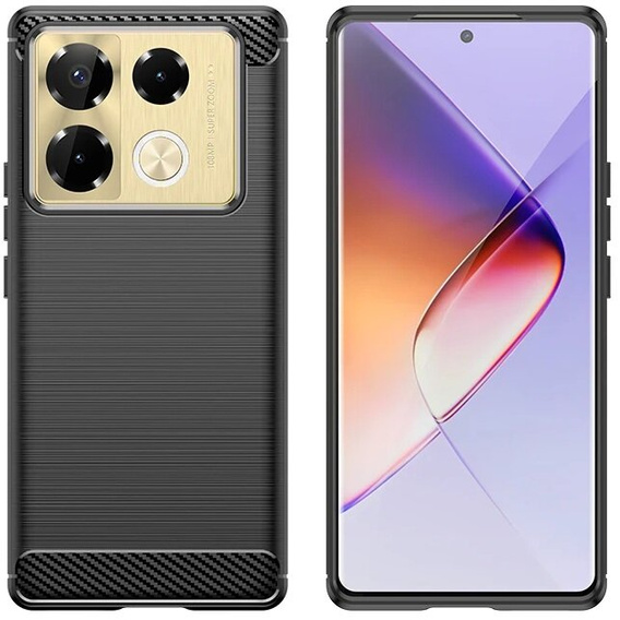 Case for Infinix Note 40 Pro, Carbon, black