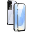 Case for Samsung Galaxy S25+ Plus, Magnetic Dual Glass, black