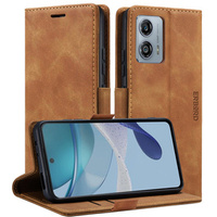 Case for Motorola Moto G53, ERBORD Vintage, wallet with flap, brown