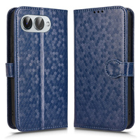 Flip case for T Phone 3 5G, Wallet Rhombus, blue