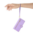 Flip case for Oppo Reno 13F 5G, Wallet Zipper Pocket, purple