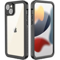 IP68 Waterproof Case for iPhone 15 Plus, Redpepper, black
