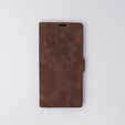 Case for Samsung Galaxy S23 Ultra, ERBORD Vintage, wallet with flap, coffee