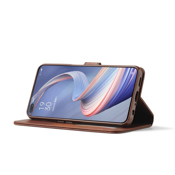 Flip case for Oppo Reno 4 Z 5G, LC.IMEEKE, brown