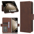 Flip case for Samsung Galaxy Z Fold 5 5G, Card Slot, brown