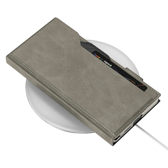 GKK Card Slot Wallet flip case for Samsung Galaxy S26 Ultra, grey