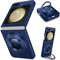 GKK case for Galaxy Z Flip 5 5G, Corners Dropproof MagSafe, clear / purple