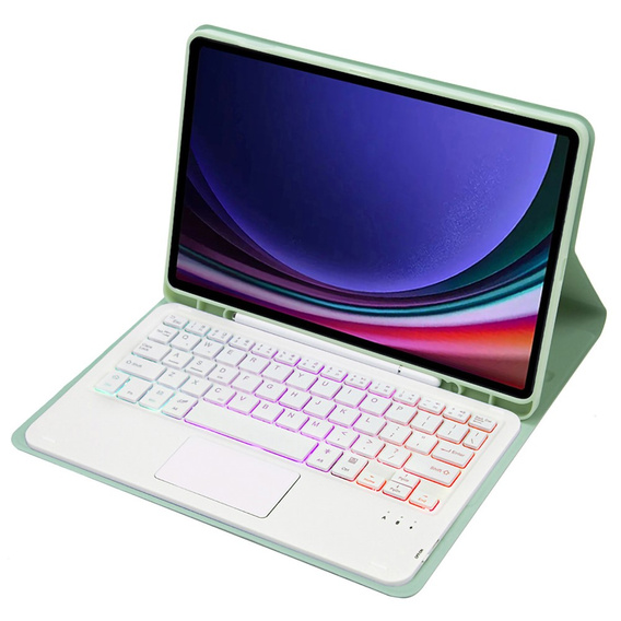 Case + keyboard Samsung Galaxy Tab A9+, with touchpad, black