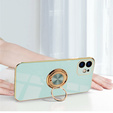 Case for iPhone 12, Electro Ring, mint