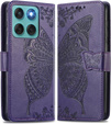 Flip case for Motorola Edge 60 / 60 Fusion, Butterfly, purple