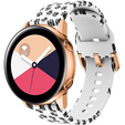 Silicone Strap for Samsung Galaxy Watch Active 20mm, Paw Print