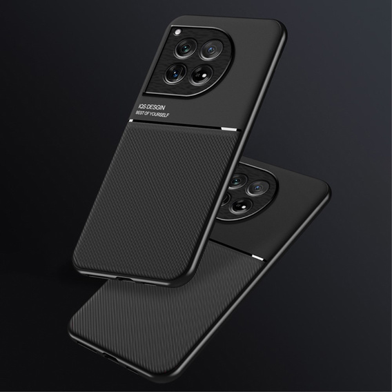 Case for OnePlus 12 5G, with magnetic grip plate, black