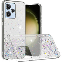 Case for Xiaomi Redmi 12, Glittery, transparent