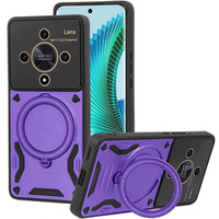 Armored Case for Honor Magic 6 Lite 5G, Magnetic Ring, purple