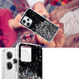 Case for Xiaomi Redmi 12, Glittery, black