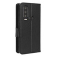 Flip case for Cat S75 5G, Wallet Litchi Magnet, black