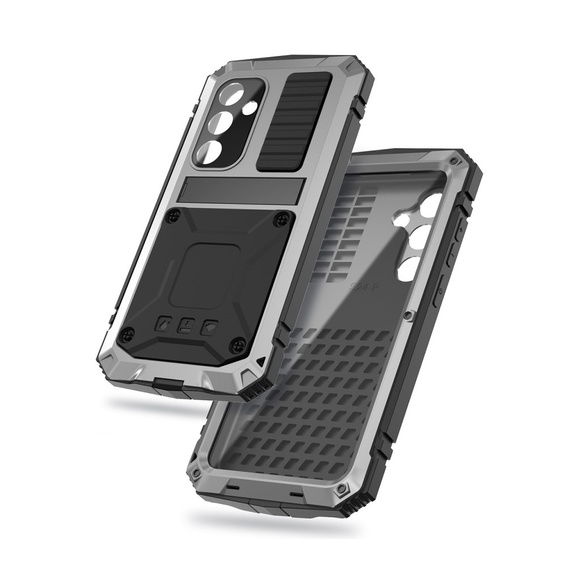 Armored case for Samsung Galaxy S24+ Plus, R-JUST, silver