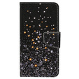 Flip case for Xiaomi Redmi 13C / Poco C65, Wallet, Stars, black
