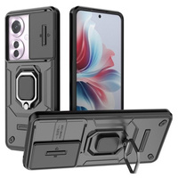 Case for Oppo Reno 11F 5G, KickStand Camera Lens, black