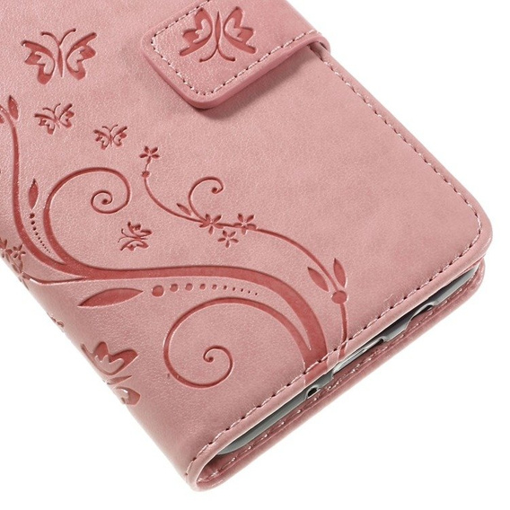 Flip case for Samsung Galaxy J5 2016, Butterfly, pink