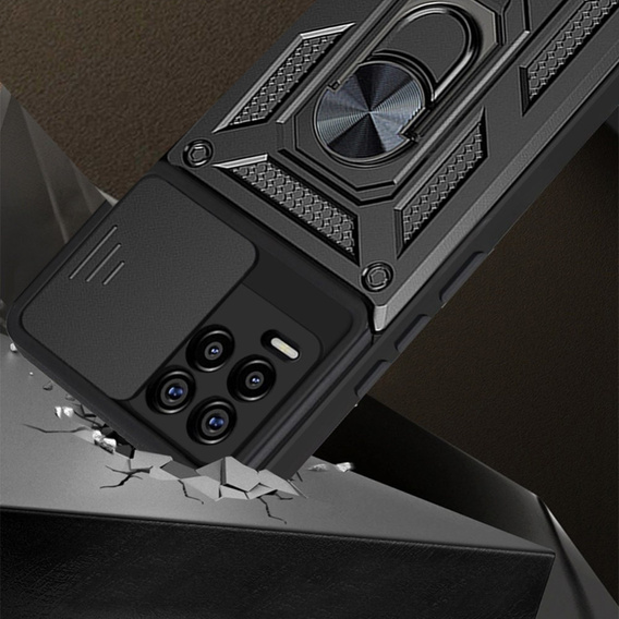 Case for Realme 8 / 8 Pro, CamShield Slide, black