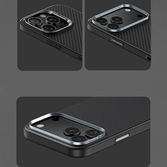 BENKS Kevlar Armor PRO Carbon Fiber 600D A070 case for MagSafe with active button for iPhone 17 Pro Max