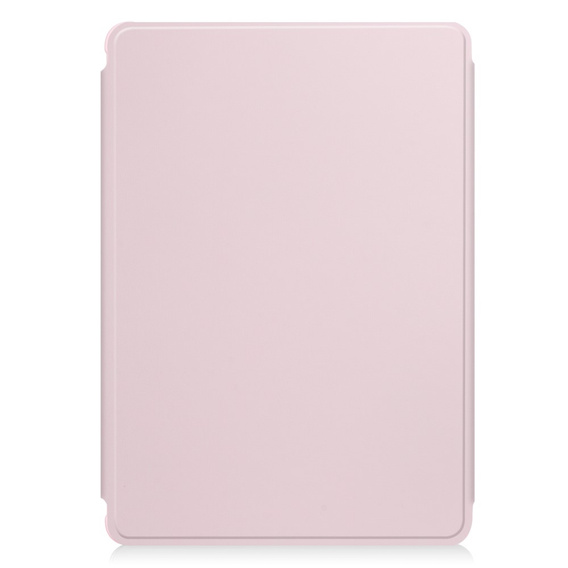 Keyboard case for Samsung Galaxy Tab A9+, Rotary 360° Leather, pink rose gold